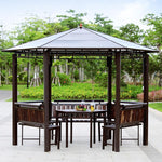 Outdoor Pavilion Tent Courtyard Garden Leisure Pavilion Balcony Grand Pavilion Prince Pavilion Hexagonal Pavilion Tables And Chairs