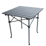 Outdoor Folding Table And Chair Set Portable Picnic Barbecue Table And Chair Set Blue Five Piece Set