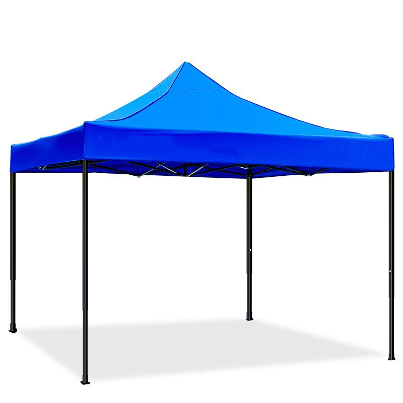 Outdoor Sunshade 3x3m Advertising Tent Large Canopy Parking Courtyard Sun Umbrella Stall Night Market Barbecue Shed Activity Exhibition Booth Blue
