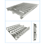 Galvanized Metal  Pallet Supermarket  Steel Moisture Proof  Pallet Static Load 8820lbs Dynamic Load 2205lbs 2-Way Entry