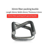 250 Pieces Steel Wire Back Buckle 32mm Flexible Fiber Belt Special Buckle Heavy Duty Buckle