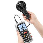 Hand Held Digital Anemometer Wind Speed And Temperature Tester High-precision With LCD Digital Display