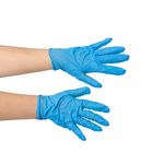 Free Size Dispensible Gloves Durable Nitrile Tear Resistant Blue Gloves