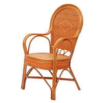 Outdoor Furniture Rattan Chair Yellow Single Armchair Hand Woven Leisure Balcony Desk Chair Office Computer Chair Solid Back Braided