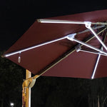 Outdoor Sunshade Courtyard Garden Umbrella Balcony Solar Energy With LED Light Big Sun Umbrella Hotel Bar Coffee Shop Balcony Umbrella