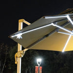 Outdoor Sunshade Courtyard Garden Umbrella Balcony Solar Energy With LED Light Big Sun Umbrella Hotel Bar Coffee Shop Balcony Umbrella