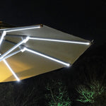 Outdoor Sunshade Courtyard Garden Umbrella Balcony Solar Energy With LED Light Big Sun Umbrella Hotel Bar Coffee Shop Balcony Umbrella