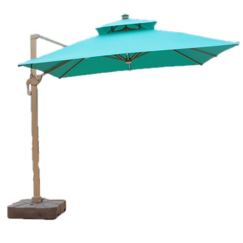 Round 3m With 70kg Marble Base Outdoor Umbrella Sunshade Villa Garden Courtyard Solar Roman Umbrella Balcony Square Umbrella Stall Large Umbrella