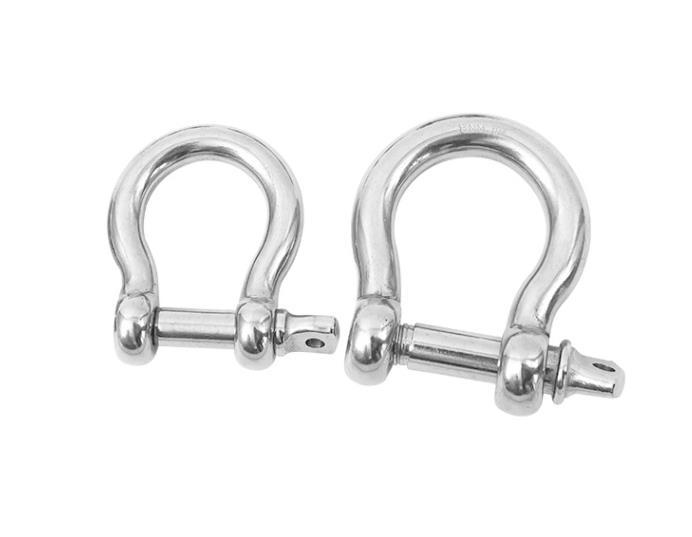 10 Pieces Bow Shackle Stainless Steel Rope Buckle