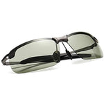 NALANDA Grey Polarized Aviator Sunglasses With UV400 HD Lens Metal Frame For Driving Outdoor Travel Daily Use Etc