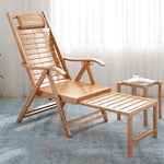 Bamboo Reclining Chair Lunch Break Rocking Chair Folding ChairElderly Carefree Chair Household Adult Nap Chair Bamboo Wooden Chair Folding Bed