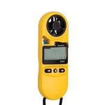 Hand Held Anemometer Measures Wind Speed Yellow High Precision Anemometer