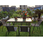 Outdoor Balcony Table Chair Rattan Chair Combination Leisure Courtyard Chair Outdoor Terrace Garden Table Chair Simple Modern Iron Furniture