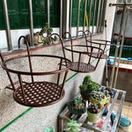 Shoot 2 Shots, 3 Enlarged European Iron Guardrails, Flower Racks, Living Room Windows, Hanging Orchids, Green Roses, Balcony Railings, Hanging Flower Pot Racks, Bronze