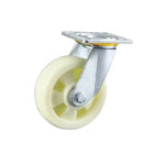 4 Inch Flat Bottom Movable Biaxial Beige Polypropylene PP Caster 4 Medium And Heavy Universal Wheels