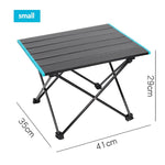 Outdoor Portable Folding Table Aluminum Alloy Table BBQ Picnic Table Camping Table Self-driving Portable Aluminum Plate Table