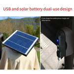 Outdoor Sunshade Courtyard Umbrella Solar Led With Light Sun Umbrella Luxurious Solar Umbrella Round 3.5 m Light Bar Hanging Umbrella