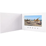 LuguLake 7" Video Greeting Card Video Brochure LCD Screen Digital Brochures for Father's Day Christmas Anniversary White