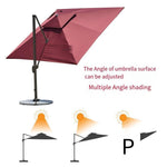 Garden Balcony Outdoor Sunshade Umbrella Courtyard Umbrella Guard Sunshade Umbrella Property Community Security Umbrella Duty Desk Square Umbrella