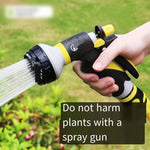 Watering Flowers Water Guns Sprinkler Dishes Artifact Watering Hose Garden Farm Irrigation Spray Head Multi-functional High-pressure Washing Car Water Gun Set Water Hose +30 Meter 4 Points Suit (Free 2m tube)