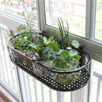 Windowsill Window Edge Hanging Flower Rack Window Flower Pot Rack Indoor Flower Rack Iron Balcony Railing Hanger Size L * W * H