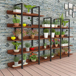 Florist Display Rack Flower Rack Lvluo Flowerpot Rack Floor Type Iron Multi-layer Storage Rack Balcony Fleshy Flower Rack 180*30*145 (four Floors)