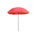 2m Red Outdoor Sunshade Umbrella  Sun Umbrella Super Large Folding Commercial Stall Round Umbrella Thickened Large Courtyard Beach Umbrella Single-layer Oxford Cloth Three-layer Skeleton