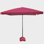 Outdoor Sunshade Large Size Courtyard Umbrella Stall Square Sun Courtyard Umbrella Large Umbrella Square Umbrella Ground Stall Umbrell3m Blue 2.0 * 2.0 (umbrella Surface Thickening) + Base See The Second