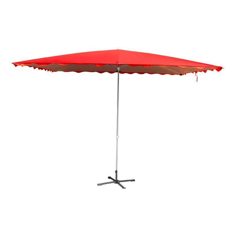 Inclined Umbrella 3×1.8 Blue Thickened Silver Tape Sun Umbrella Stall Rectangular Sunshade Stall Outdoor Umbrella Square Courtyard Umbrella Folding Canopy Sunscreen Large Sun Umbrella