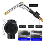 Car Washing Water Gun High Pressure Portable Vehicle Mounted Water Spray Gun With Telescopic Pressurized Water Pipe Hose Nozzle Set Household Garden Watering Artifact [double Pressurized Alloy Gun Body] 30m After Water Injection