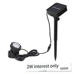 Solar Colorful Underwater Lamp Outdoor Waterproof Villa Courtyard Pool Rockery Flower Bed LED Lawn Landscape Solar Underwater Lamp 3 Lamp Caps