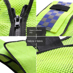 Reflective Vest Mesh Traffic Road Safety Protective Vest Breathable Safety Vests Fluorescent Clothes for Riding Running Working - Fluorescent Yellow