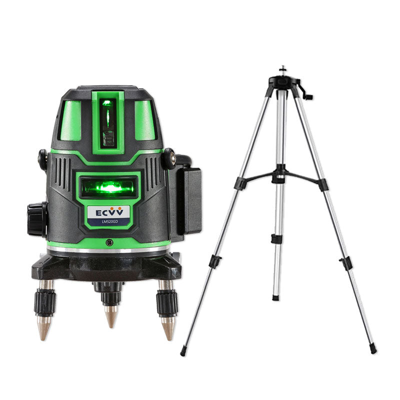 ECVV Green Laser Level with 1.2M Adjustable Height Tripod 360 Degree Self-leveling Cross Marking Instrument with 1.2M Aluminum Alloy Tripod