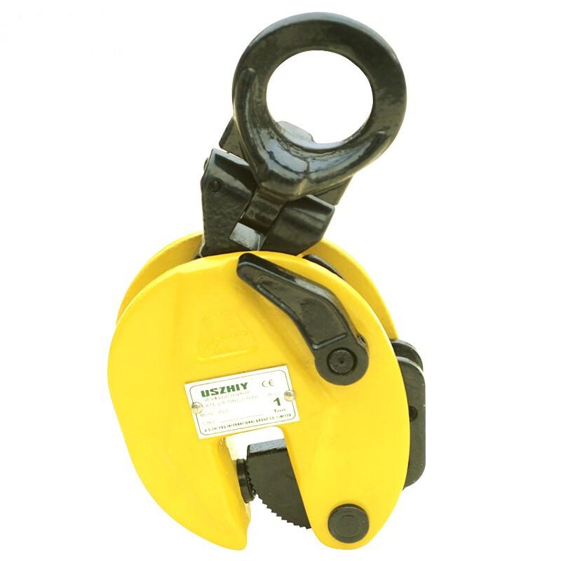 Vertical Plate Lifting Clamp with Lock  Hoist Hook Chain Industrial 4409lbs Plate Lifting Clamp 2T for Lifting and Transporting