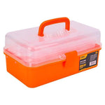 Deli 10 Pieces Art Toolbox 13" Orange Tool Box Toolkit DL432013B