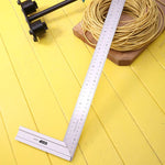 Deli 20 Pieces Steel Square Ruler 500mm Square Measuring Tools DL4038
