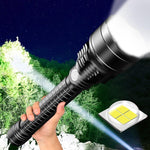 LED Super Bright Flashlight USB Rechargeable Waterproof 5 Light Modes Large Capacity for Camping Hiking Emergency