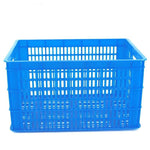 6 Pieces Thickened Blue Plastic Basket Express Square Fruit And Vegetable Wholesale Basket Factory Storage Logistics Storage Turnover Box B3 Outside 485 * 350 * 265