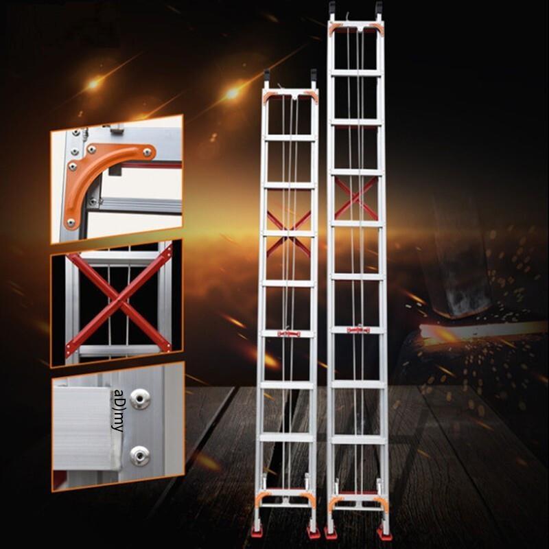 Step By Step Stable Aluminum Alloy Expansion Ladder Single Side 10m
