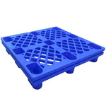 Shelf Pallet Forklift Logistics Pallet Mat Grid Nine Foot Plastic Card Warehouse Moisture-proof Board New Material Blue 2 × Fork Foot 1200 * 1000 * 145mm