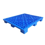 Shelf Pallet Forklift Logistics Pallet Mat Grid Nine Foot Plastic Card Warehouse Moisture-proof Board New Material Blue 2 × Fork Foot 1200 * 1000 * 145mm