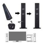 LuguLake Bluetooth Soundbar 2.1 Channel TV Sound Bar System Composable Floor Speaker with Subwoofer