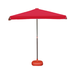 Sun Umbrella Sunshade Umbrella Large Outdoor Stall Umbrella Courtyard Umbrella Rectangular Square Umbrella Beach Umbrella 3m Large Umbrella Red