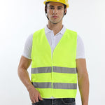 ECVV 10Pieces/Bag Reflective Vest Working Vest High Visibility Day Night Warning Safety Vest, Traffic, Construction Safety Clothing