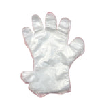 200 Pieces Disposable Thin PE Gloves Extended Care Gloves Food Inspection Lobster Hand Film Gloves M
