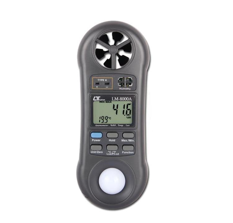 Anemometer Illuminometer Thermometer Hygrometer Four In One Environmental Test